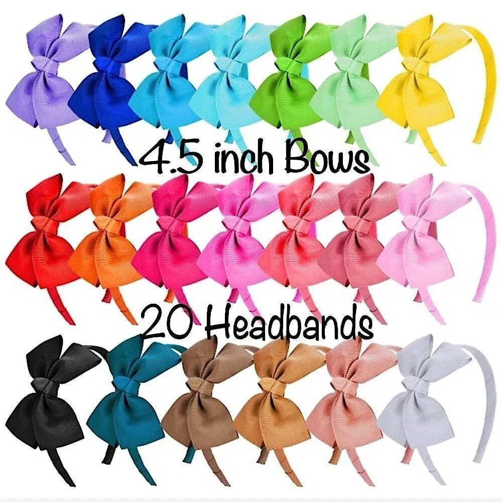 20 Grosgrain Bow Headbands - Image 3