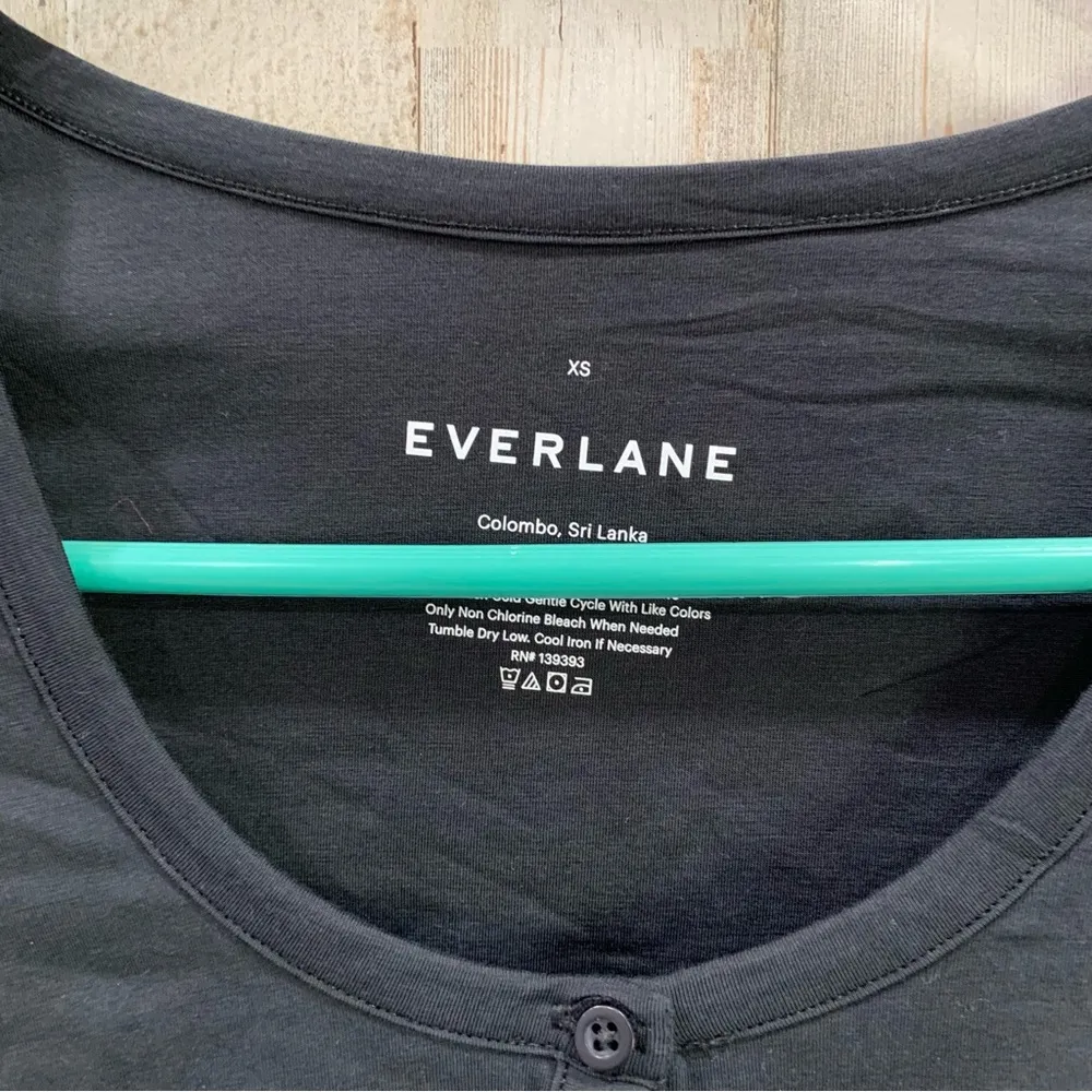 NWT Everlane The Henley Scoop Neck Long Sleeve Bodysuit Bikini Cut - Image 3