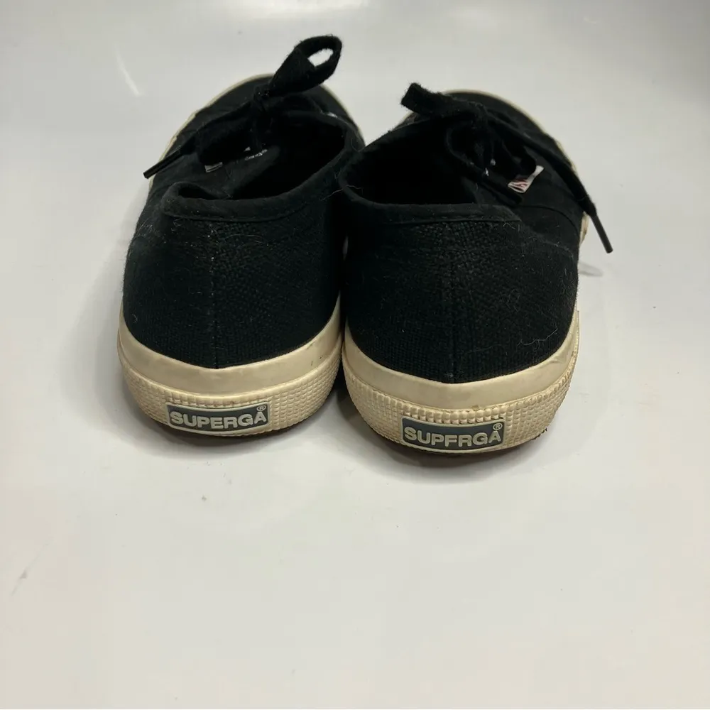 Superga black‎ canvas sneakers unisex sizing - Image 4