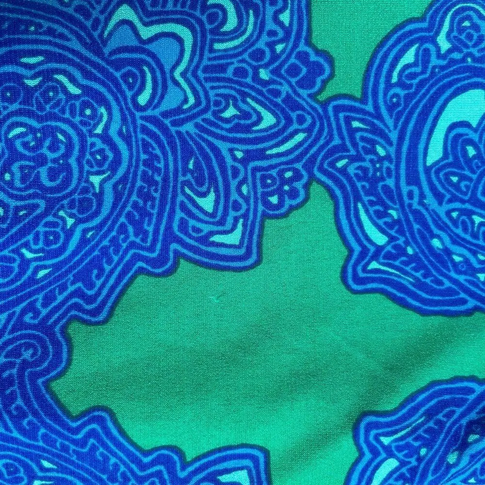 Catherines Paisley Boho Stretch Empire Waist Classic Pleat Midi Dress with Jacke - Image 7