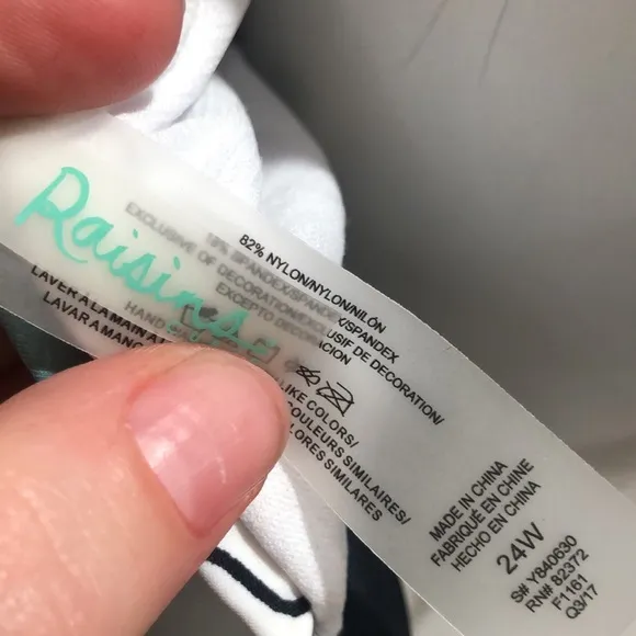 Raisins green floral swim two piece swimsuit - Image 4