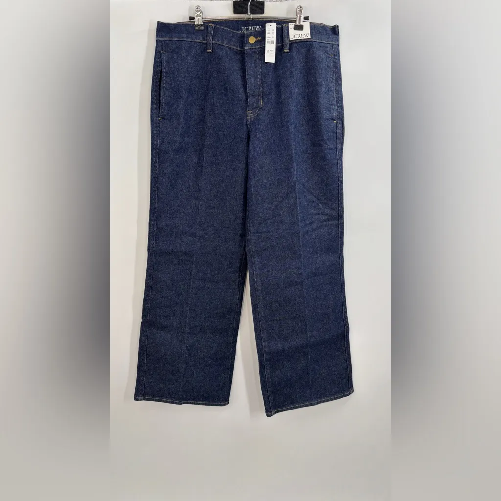 J.Crew Petite Full-Length Slim-Wide Trouser Jean Resin Rinse - Image 5