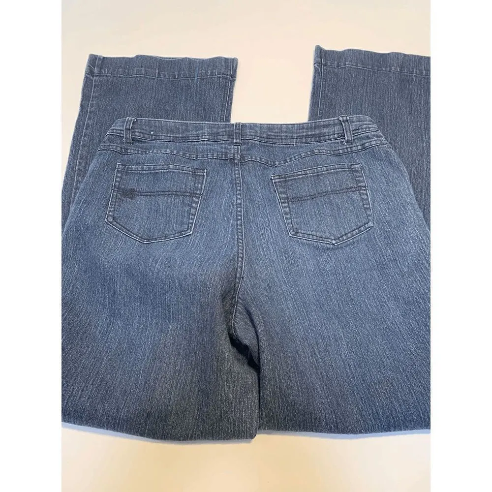 Ashley Stewart Women Blue Straight Leg Medium Wash Denim Jeans Size 16 - Image 5
