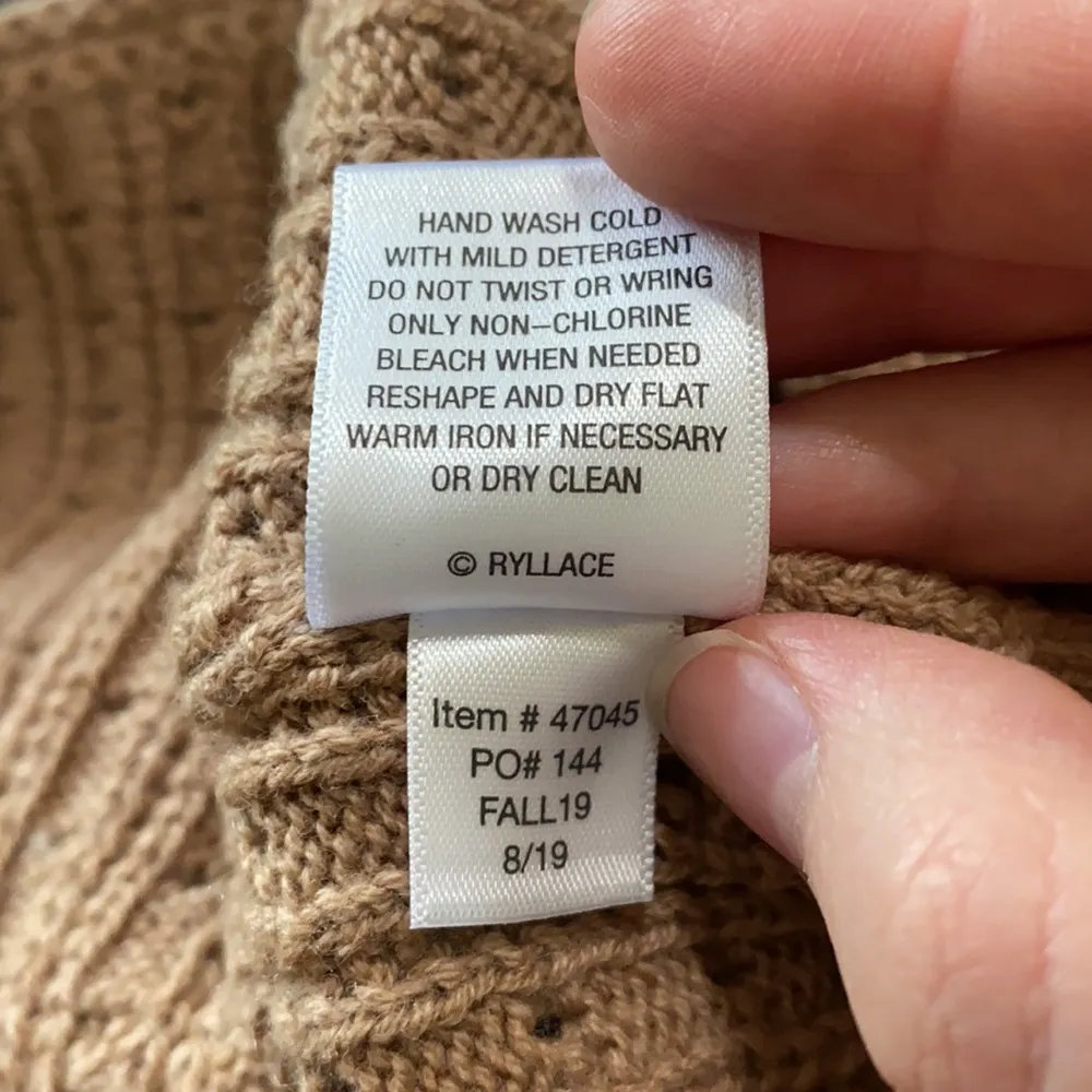 Ryllace Merino blend V neck open knit sweater size 2X - Image 11