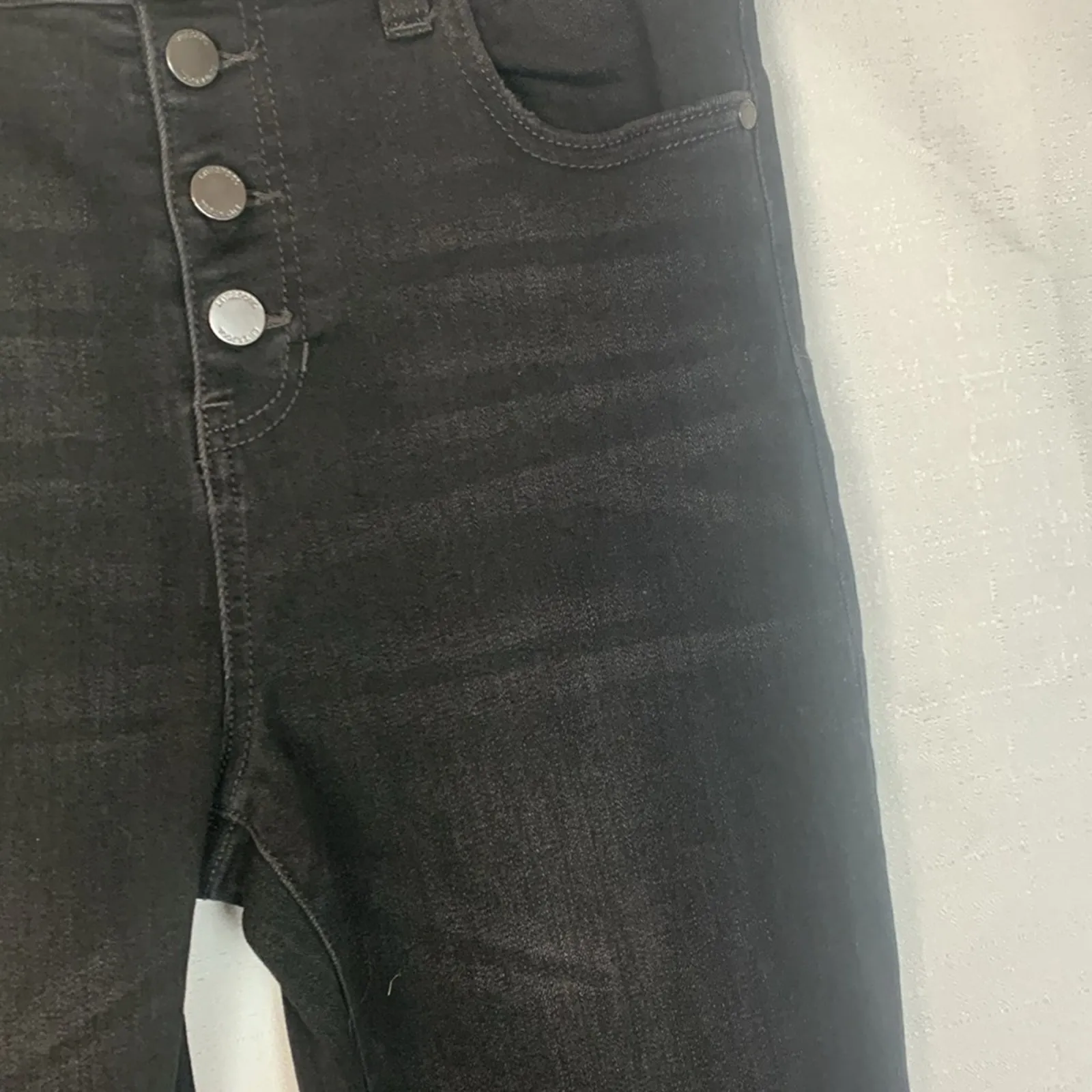 Liverpool jeans womens 10 / 30 hi rise black ankle denim button skinny causl - Image 5