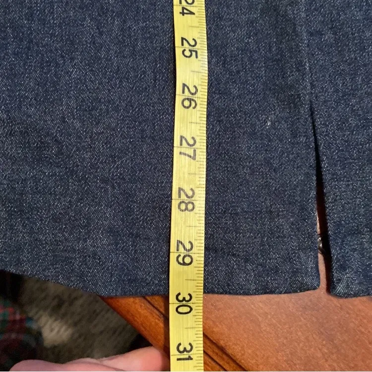 Simply Chloe dao long medium Womens jean jacket EUC Blue - Image 8