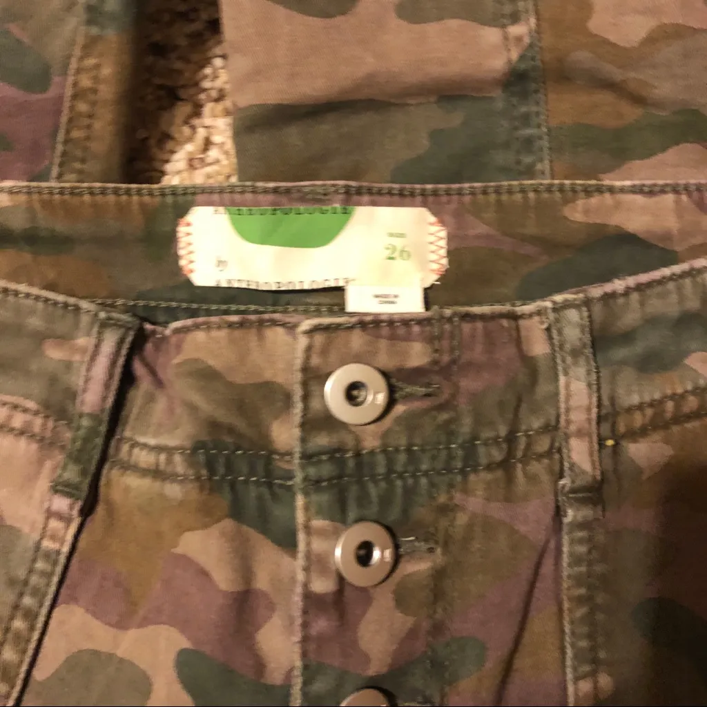 ❤️ Anthropologie High waist skinny camo pants - Image 3