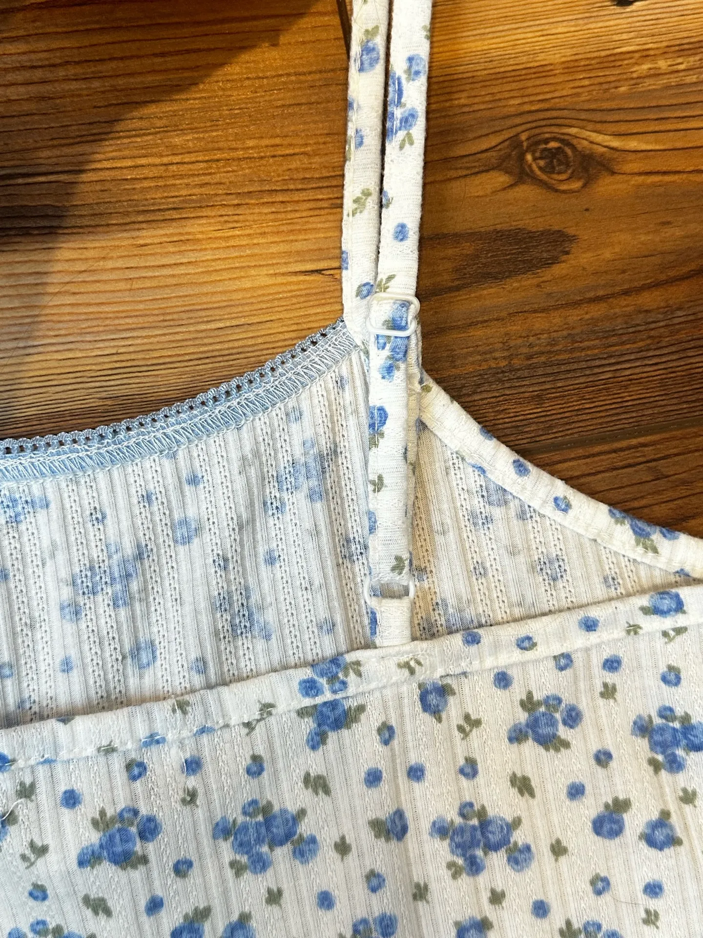 White coquette blueberry pattern tank top pajama - Image 5