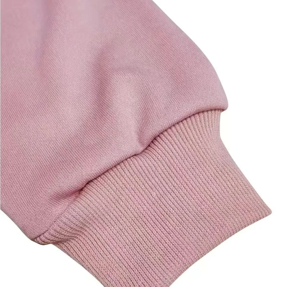 NEW Halloween Cat Pink Casual Crew Neck Sweatshirt Size L - Image 4