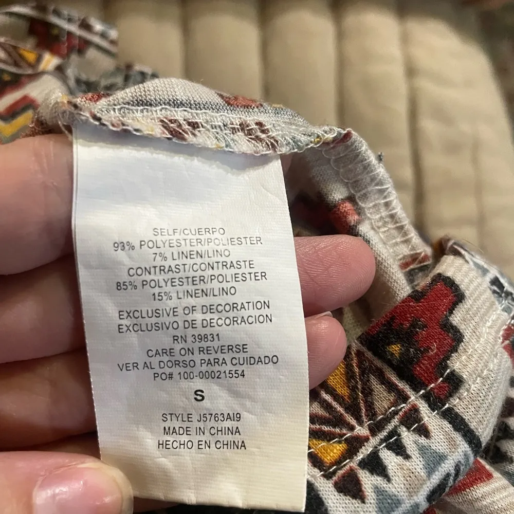 Jolt Multicolor Tribal Pattern Top - Image 4