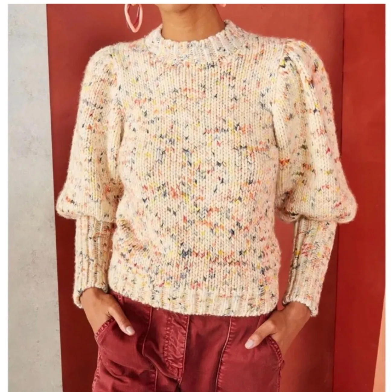 Ulla Johnson Moxie Wool Pullover Sweater - Size Large - Image 5