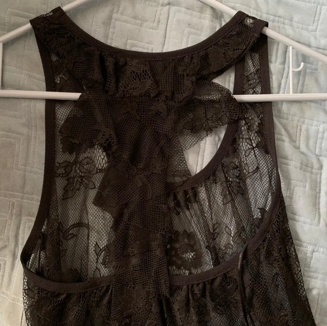 Floral Lace Tiered Ruffle Top - Image 6