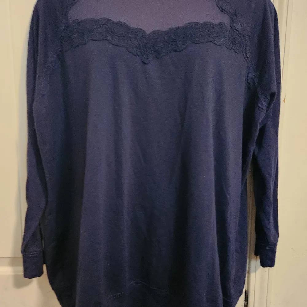 Torrid Sz 3 Elegant Navy Lace Women's Top - Image 7