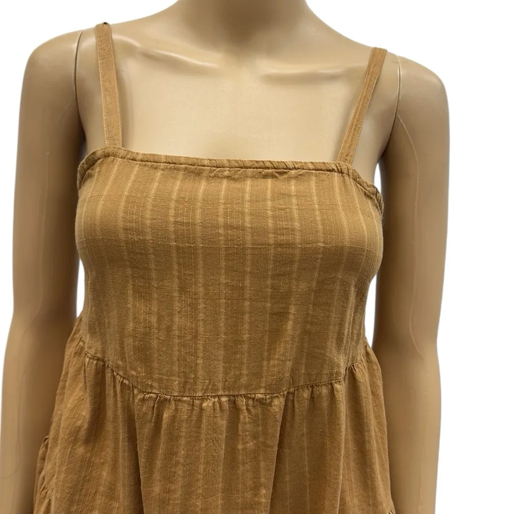 Old Navy Sleeveless Tiered Dobby Swing Dress  Coin Toss Color Petite XS - Image 3