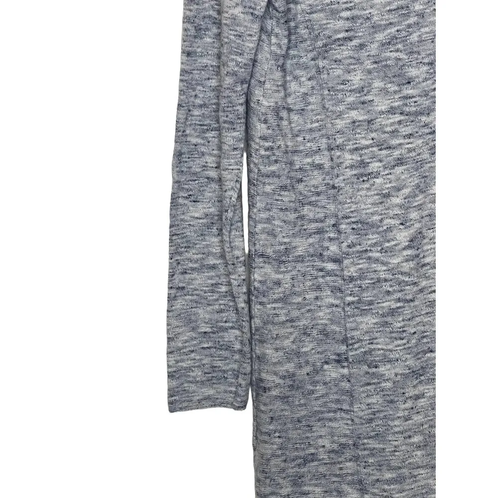 J Jill Women Cardigan Sweater V-Neck Front Button Long Sleeve Pockets Gray Small - Image 9