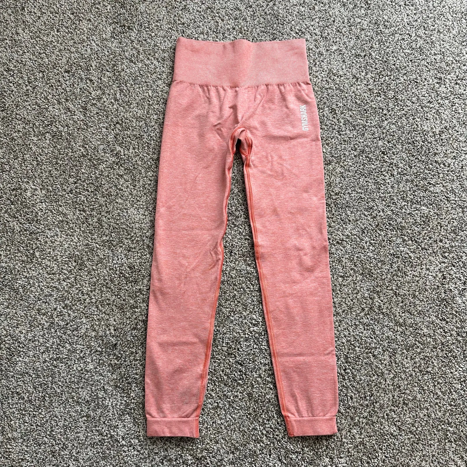 Gymshark heather orange pink seamless leggings - Image 2