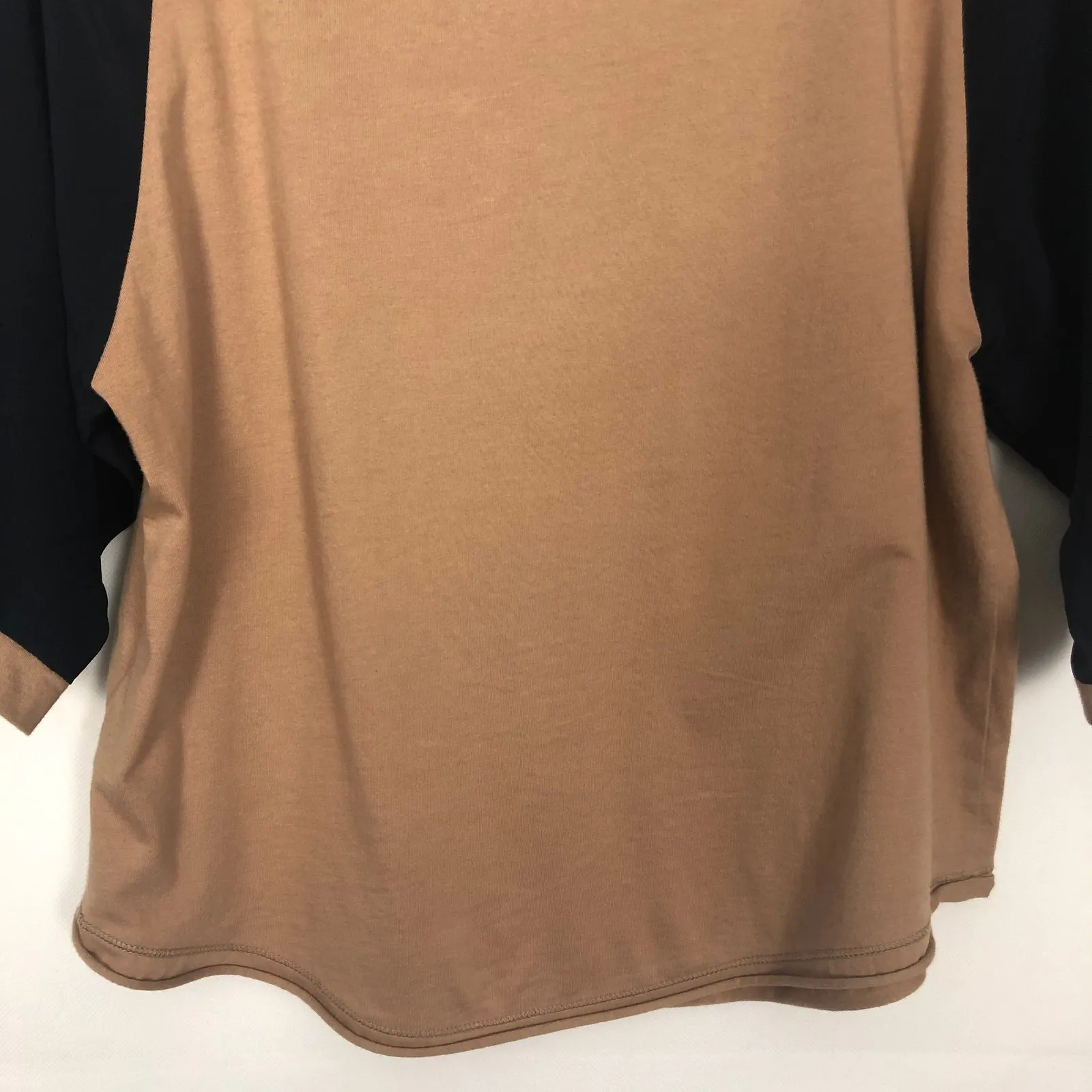3.1 Phillip Lim Silk/Cotton 3/4 Sleeves Tan Top Size Small - Image 8