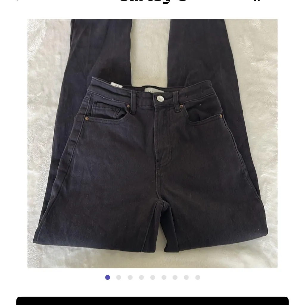 Black Denim Shorts - Image 8