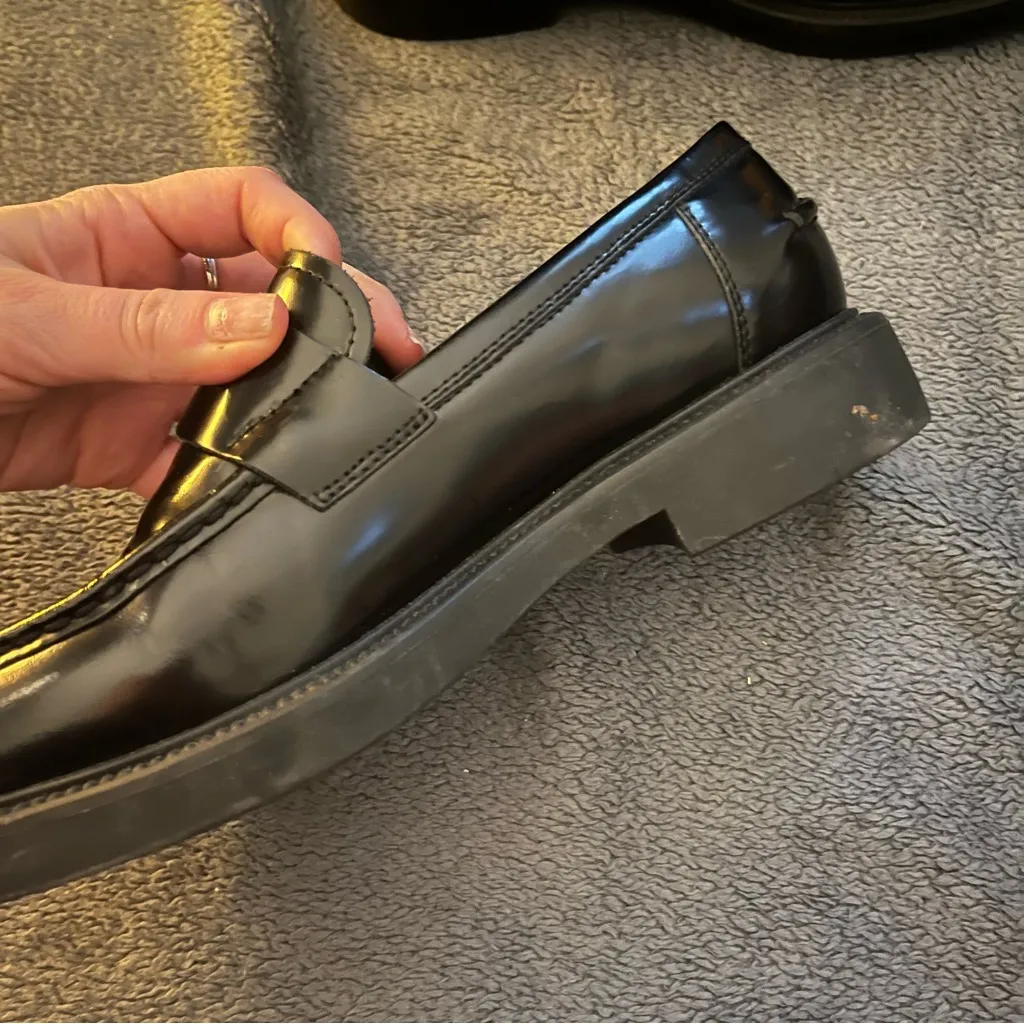 Vagabond Shoemakers Kenova Black Leather Loafers size 39 - Image 7