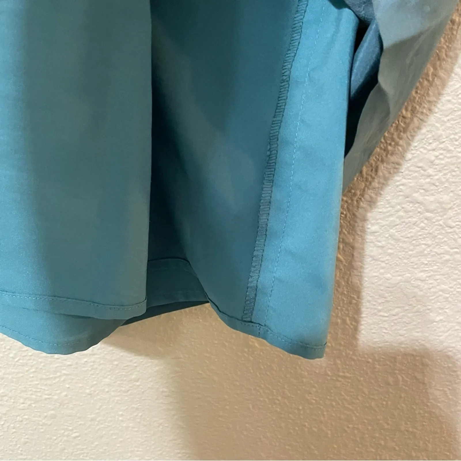 Madewell Blue Silk Strappy Mini Dress Womens 8 Sleeveless Tiered Girly Summer - Image 9