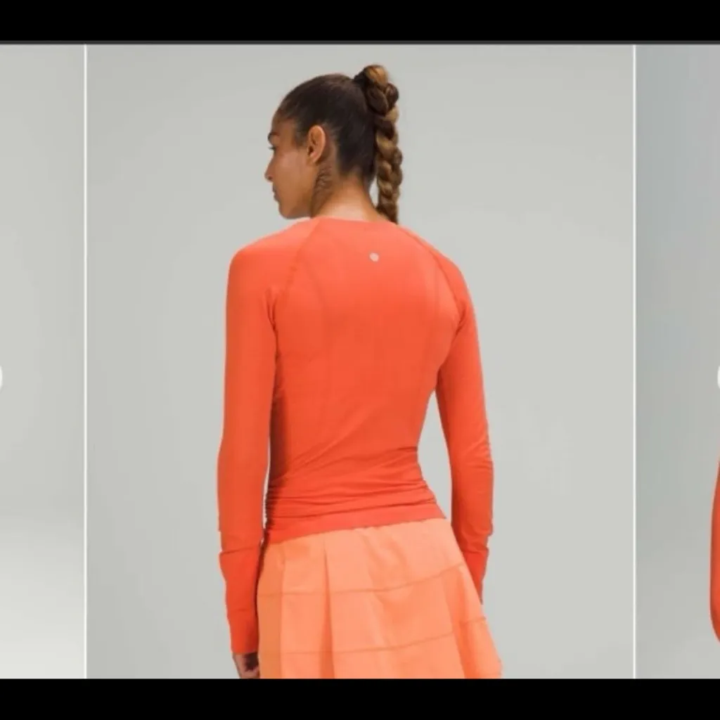 Lululemon Swiftly Tech Long Sleeve 2.0 Warm Coral - Image 2