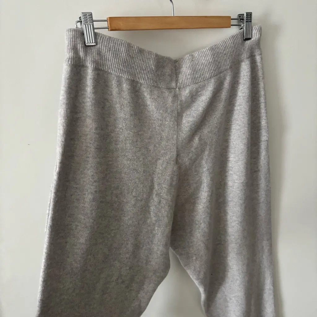 Garnet Hill Gray Washable Cashmere Joggers | Size M | NWT | Quiet Luxury - Image 5