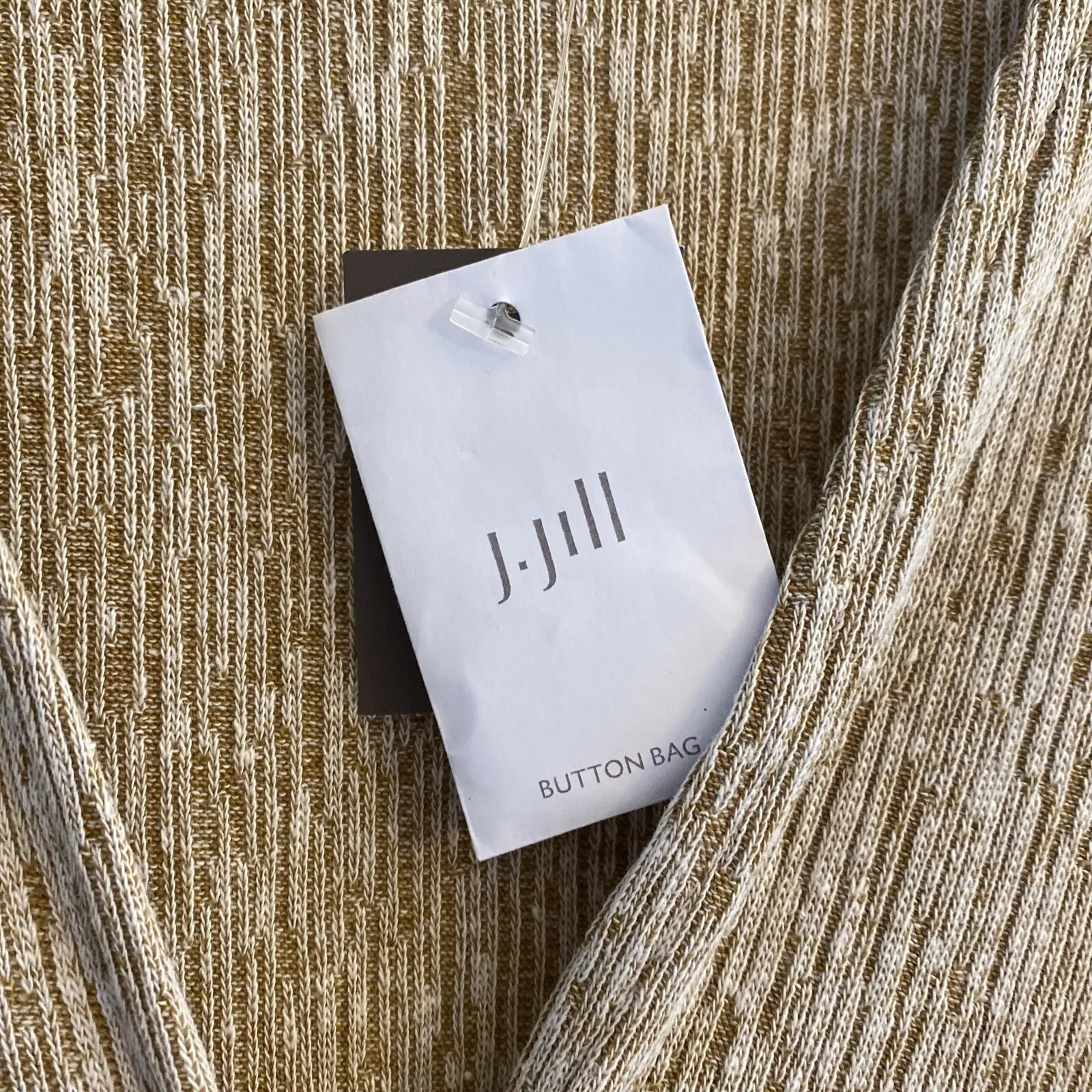 Pure Jill Womens XS Tan Cardigan Linen Blend Lagenlook NEW Boxy Lagom Brown - Image 5