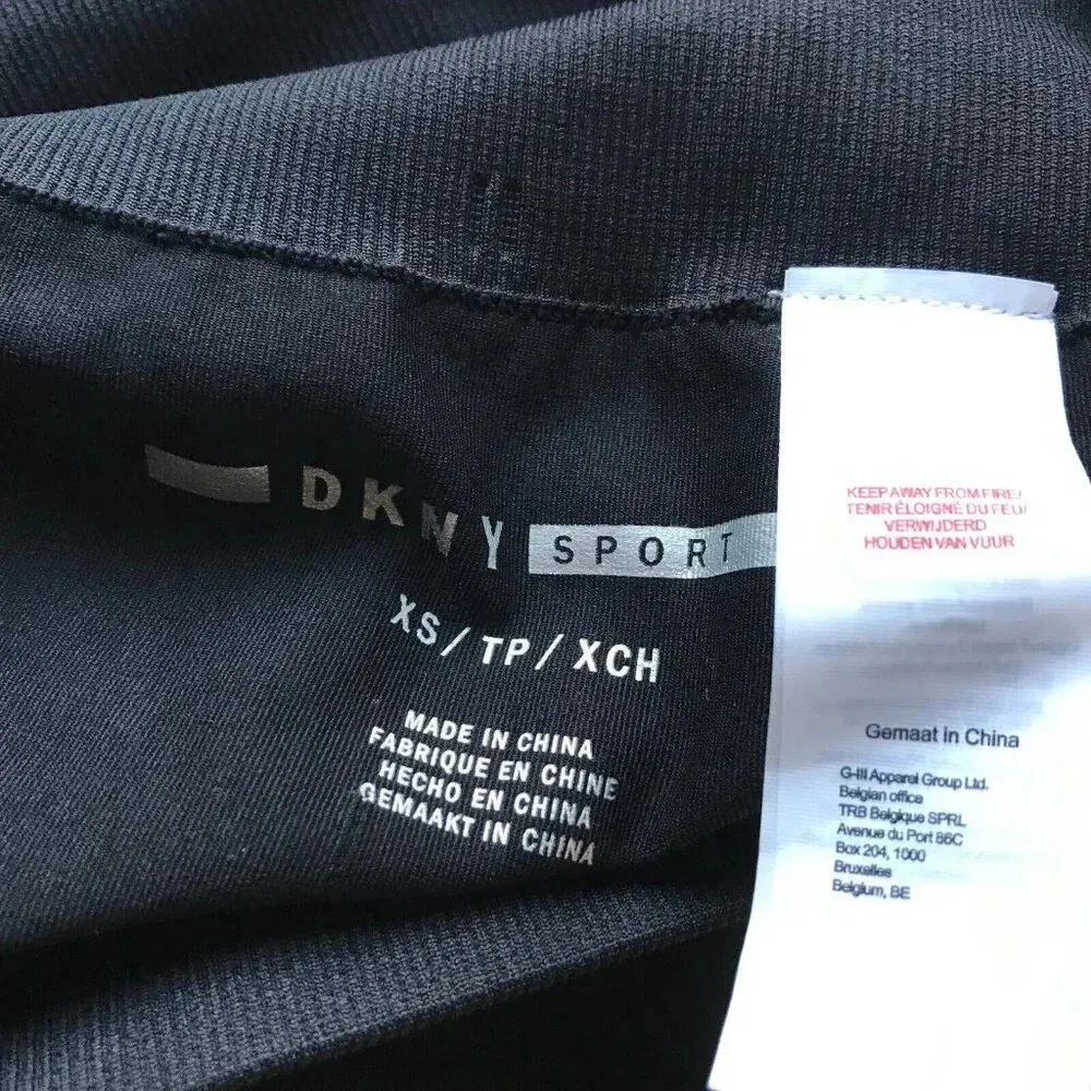 DKNY SPORT High-Waist Perforated Seamless Leggings Black NWT XS - Image 6