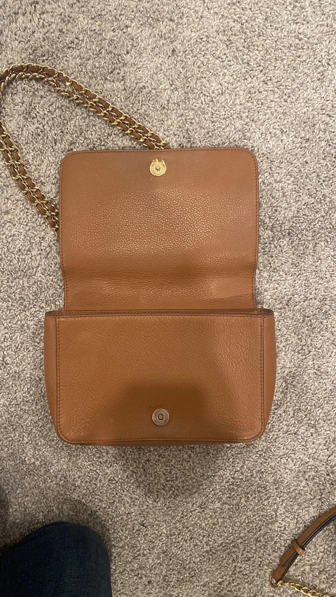 Tory Burch Brown Leather Crossbody Bag - Image 4
