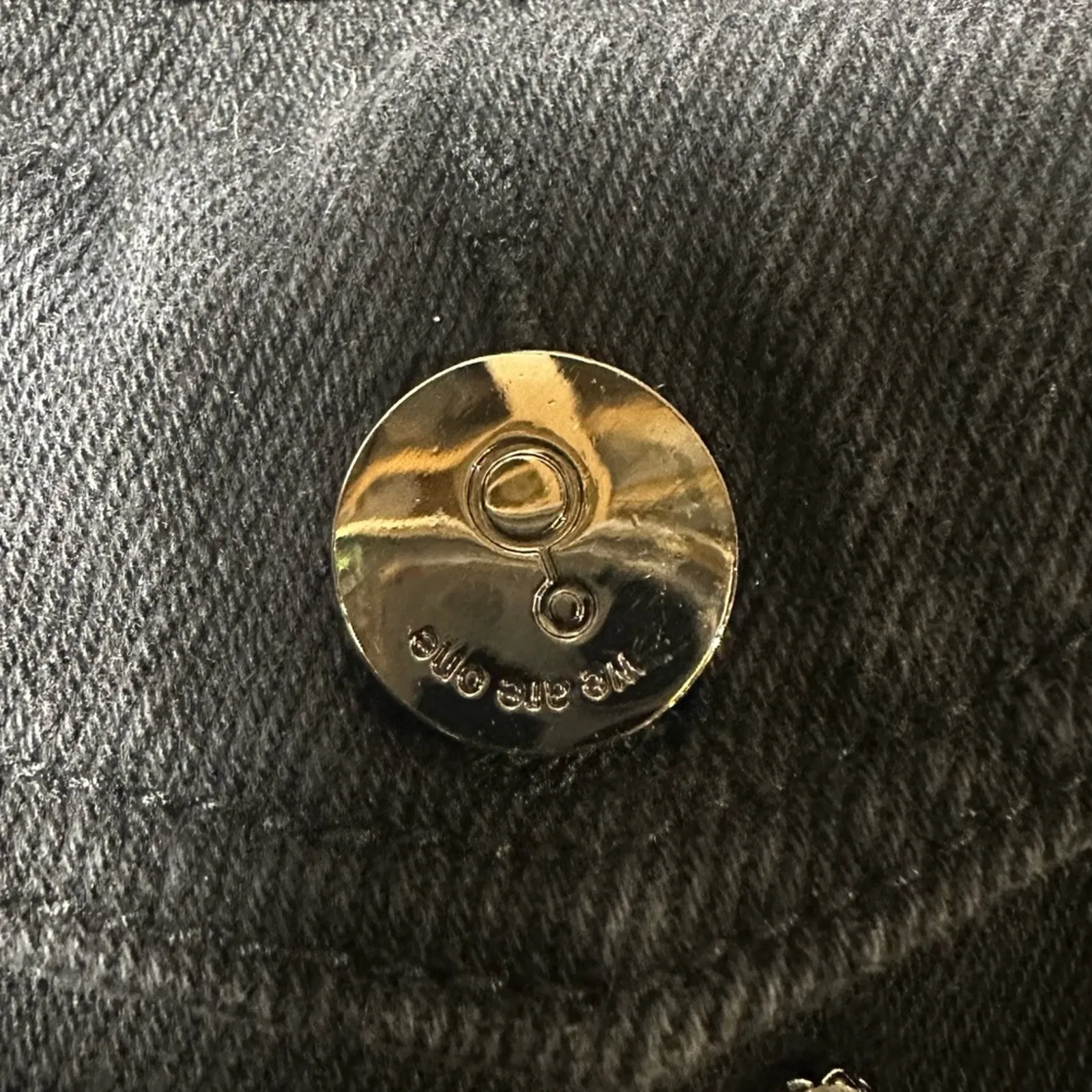 We Are One Black Denim Jacket with Rhinestones - Image 5