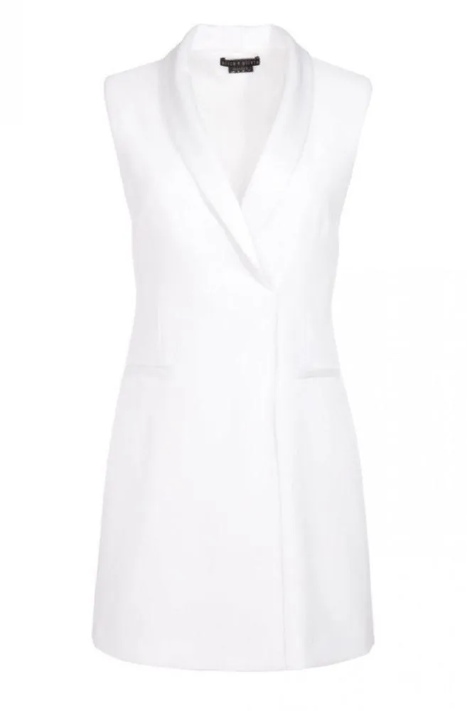 Alice + Olivia Valentina tuxedo mini dress - Image 3