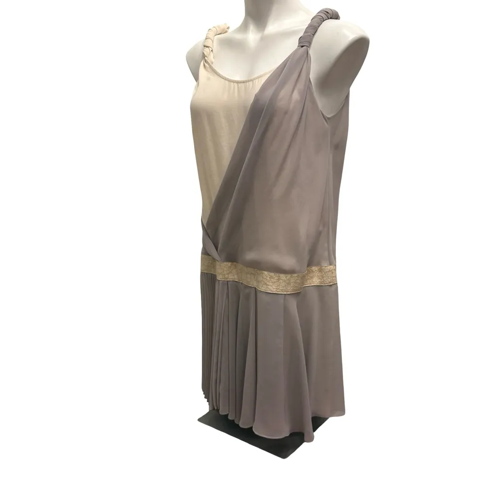 Rag & Bone Barcelona Two Tone Drop Waist Silk Dress, Sz 4 - Image 7