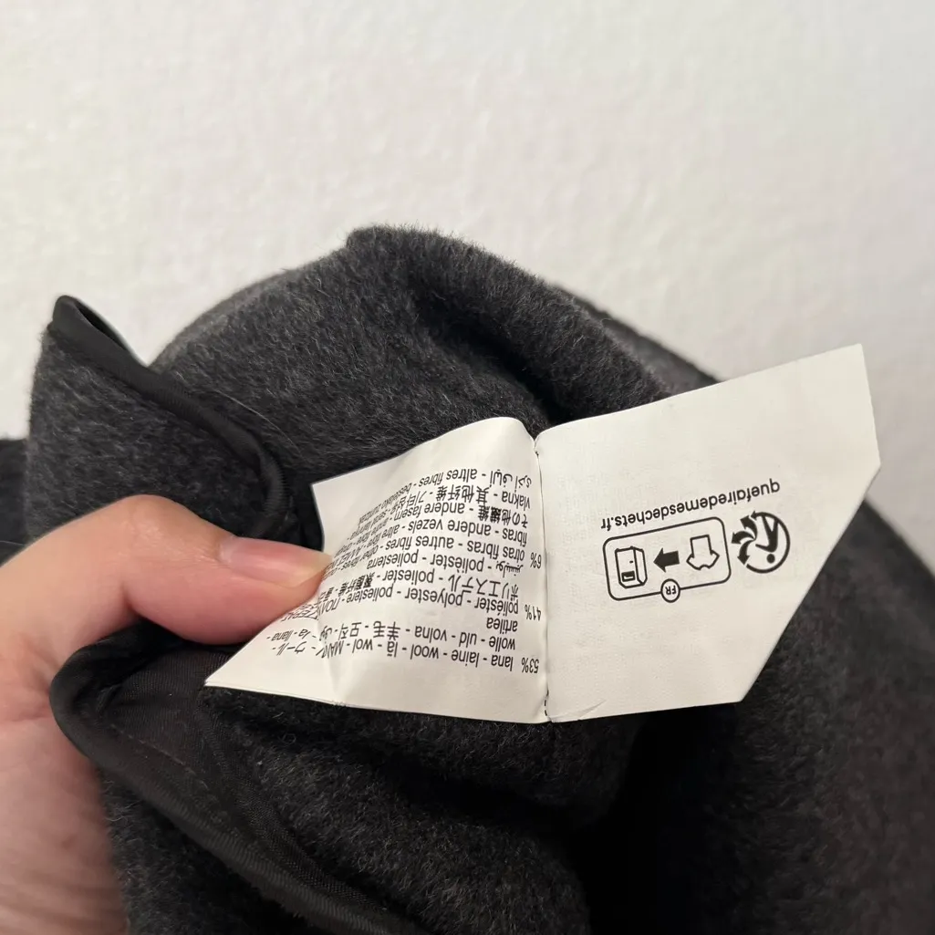 Zara Wool Blend Vest in Dark Gray XS - Image 4