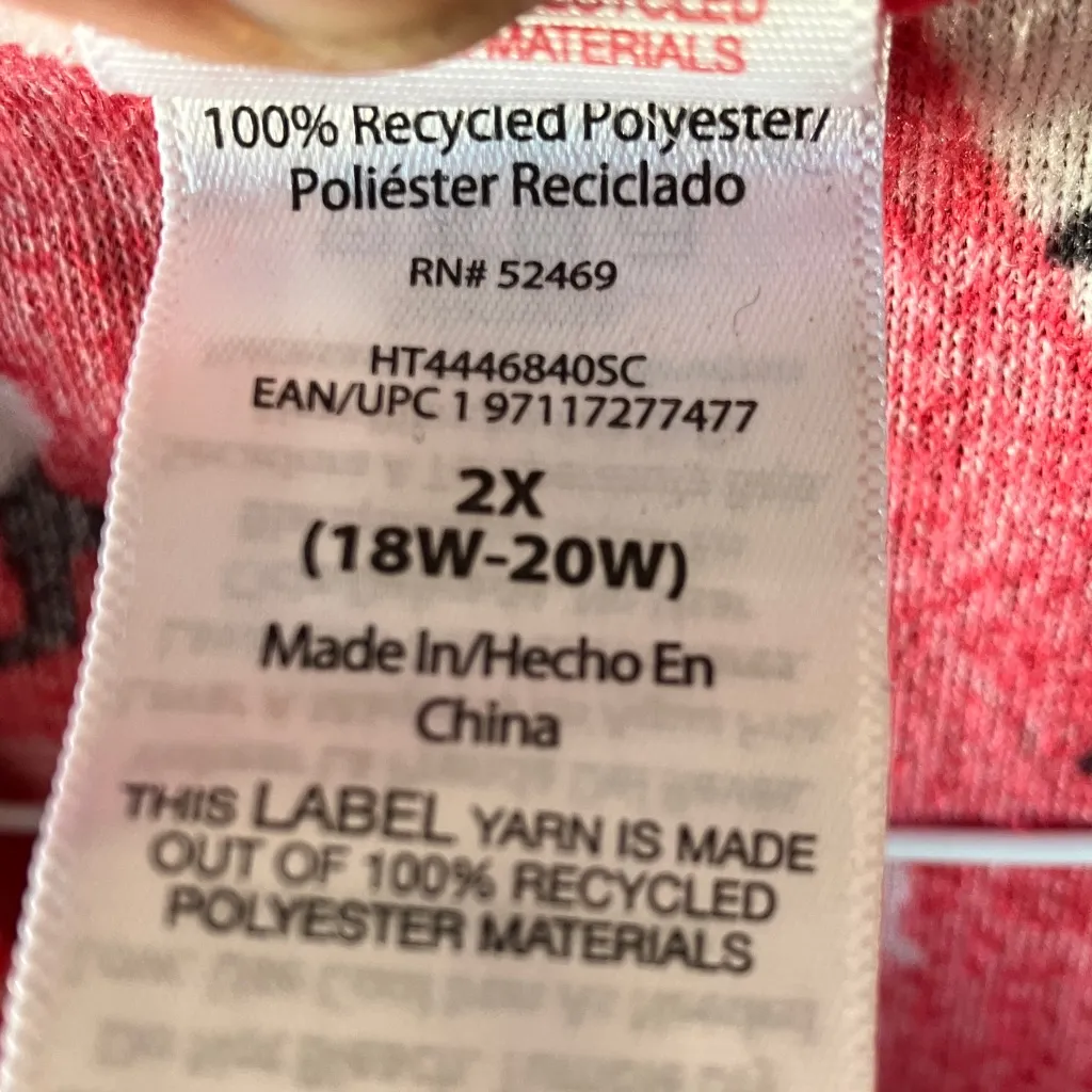 Holiday Time Cozy Red and White sleep top 2x - Image 3