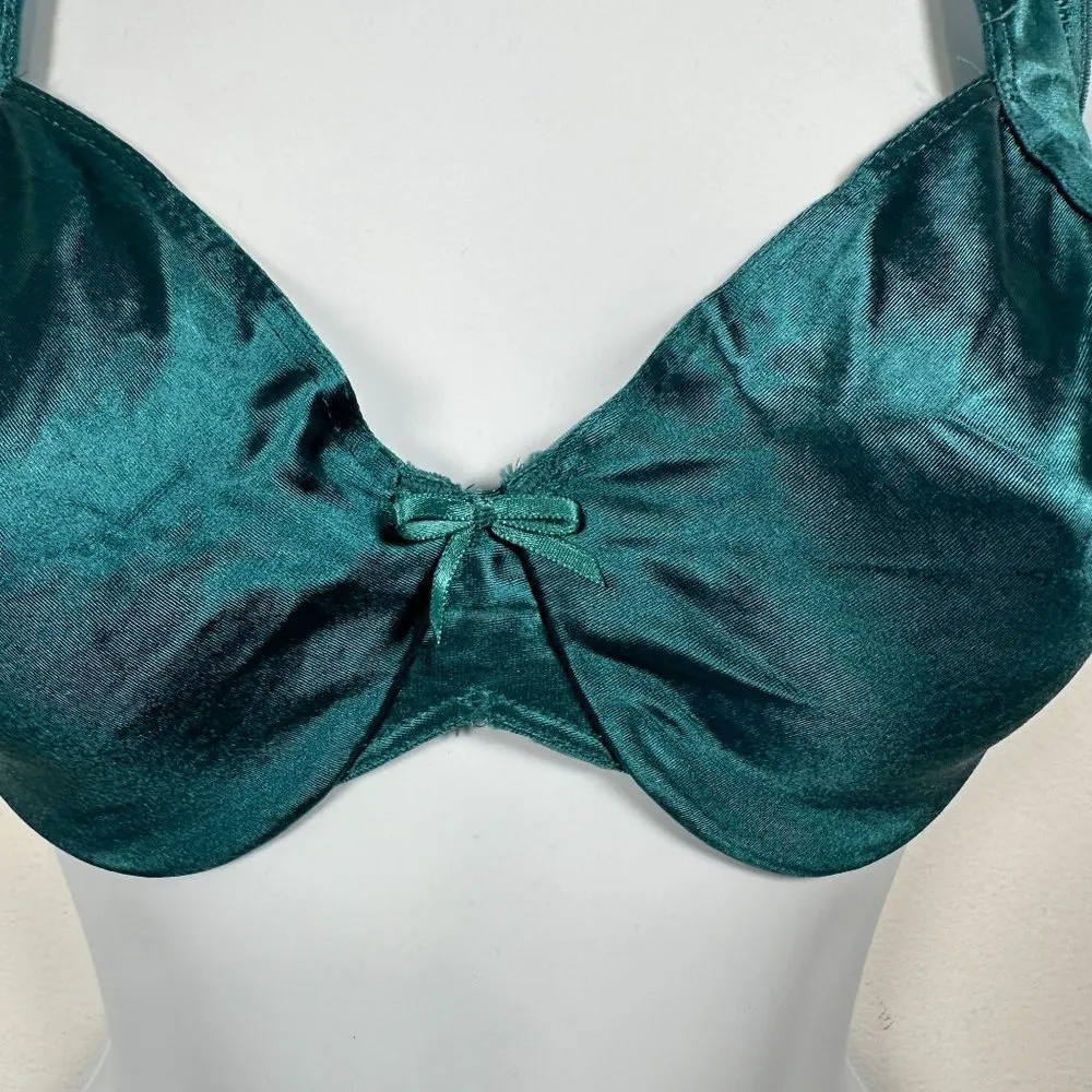 Vintage Maidenform 34D Bra Satin Seduction Stretch Adjustable Straps Nylon Blend - Image 3