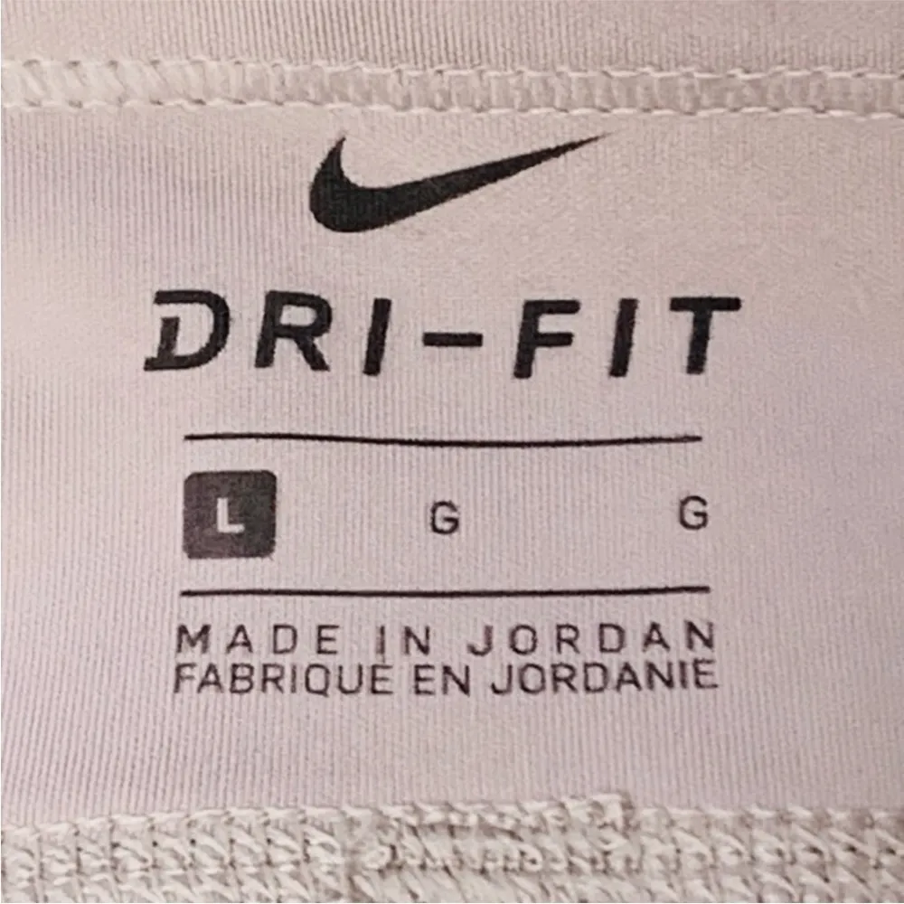 Nike Air Graphic Fast 7/8 Dri Fit Logo Leggings Ribbed Hem & Pockets Size Large - Image 10