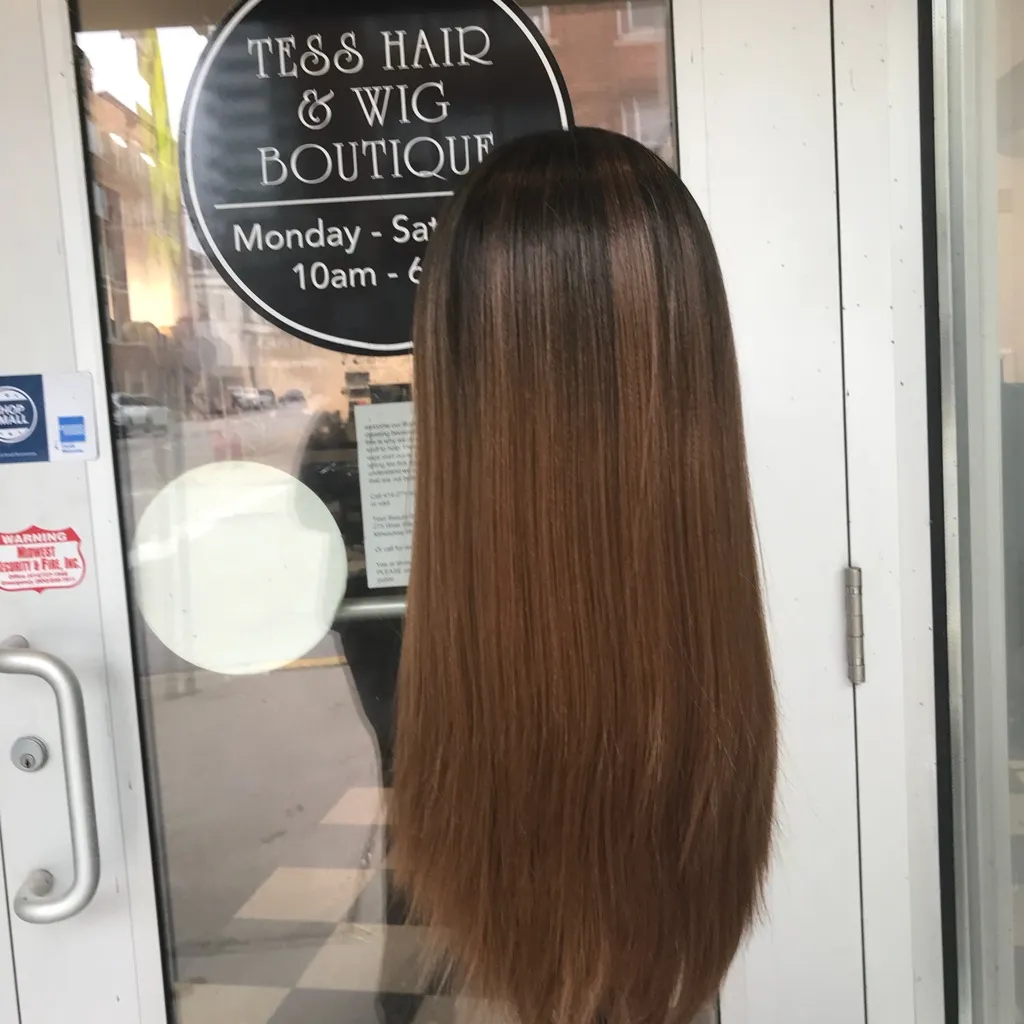 Wig ombré long Swisslace 1B/30 New 6X6 Freepart - Image 6