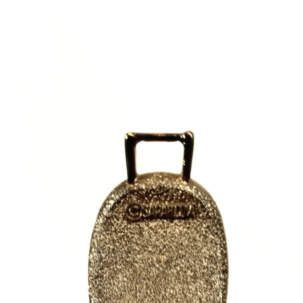 Vintage 1960s Sarah Cov Necklace and Bracelet Set Mod Gold Tone with Rhinestones - Image 9