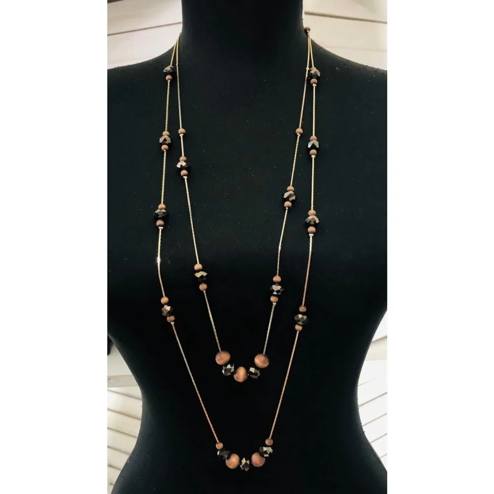 Custom Made Beaded Necklace Bracelet Earrings Set - Image 2