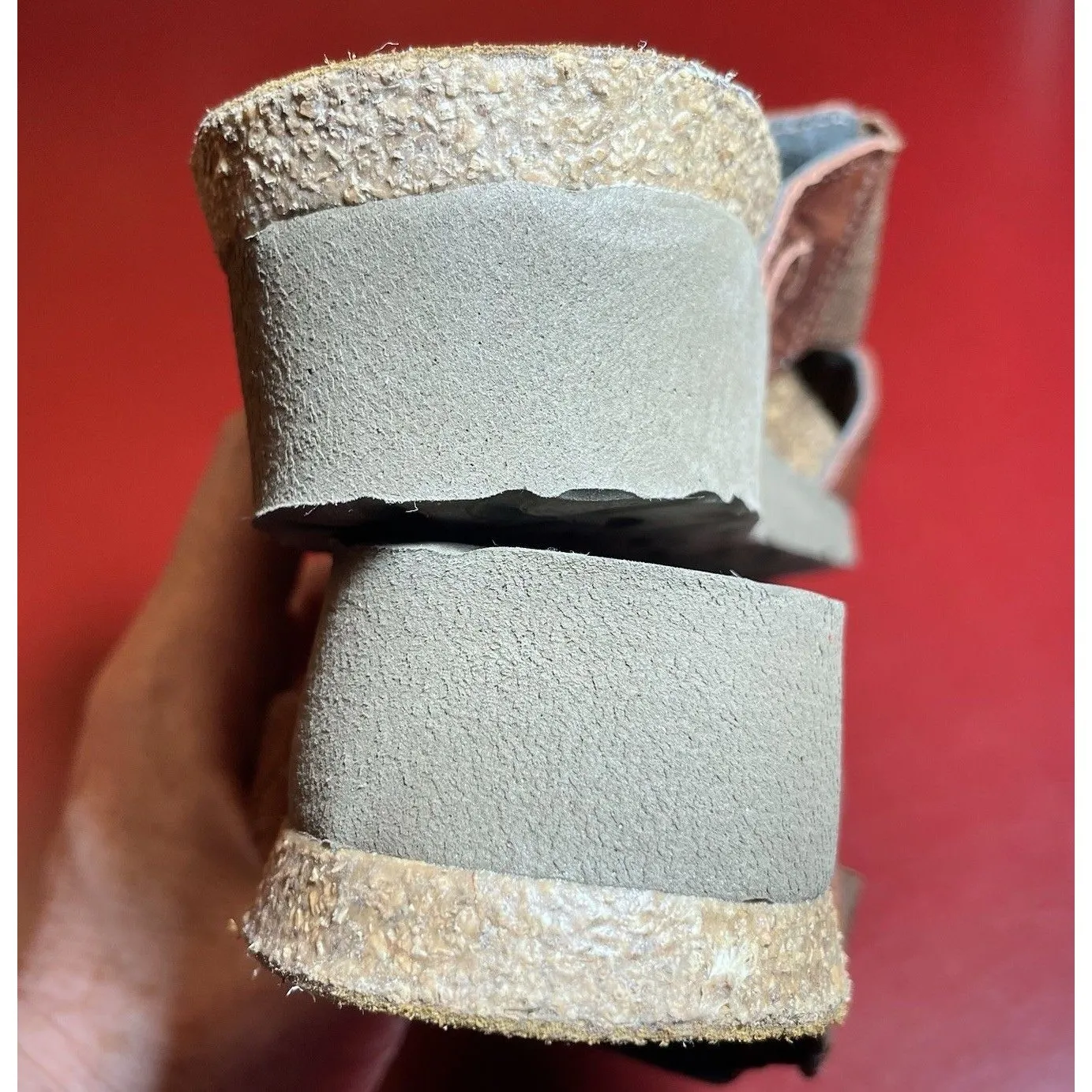 Naot Leather Slide Sandals Womens EU 36 US 5.5 Brown Chain Israel Comfort - Image 5