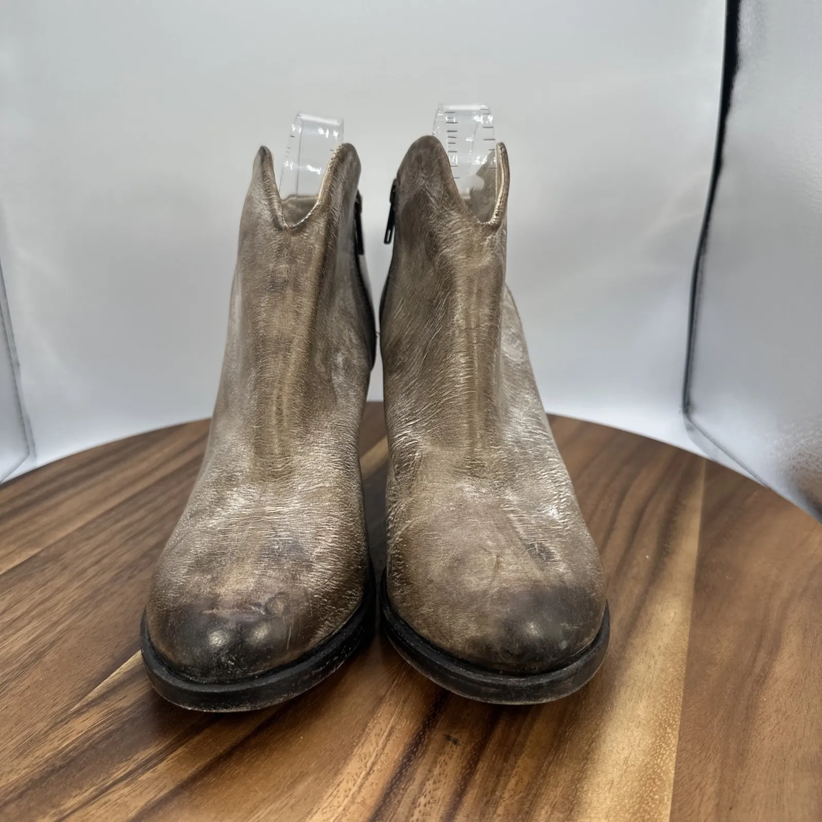 Freebird by Steven Detroit Ankle Boots‎ Bootie Distressed Brown Boho Women's 10 - Image 4