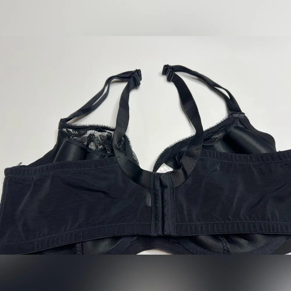 Cacique lane Bryant French full coverage size 42DDD black lace - Image 7