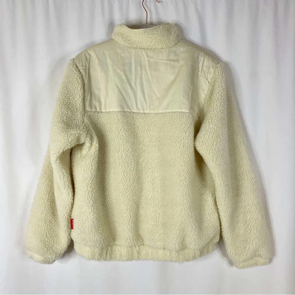 PACSUN Kickers Classics | Cream Teddy Fleece Jacket w/Contrast NWT - Image 11