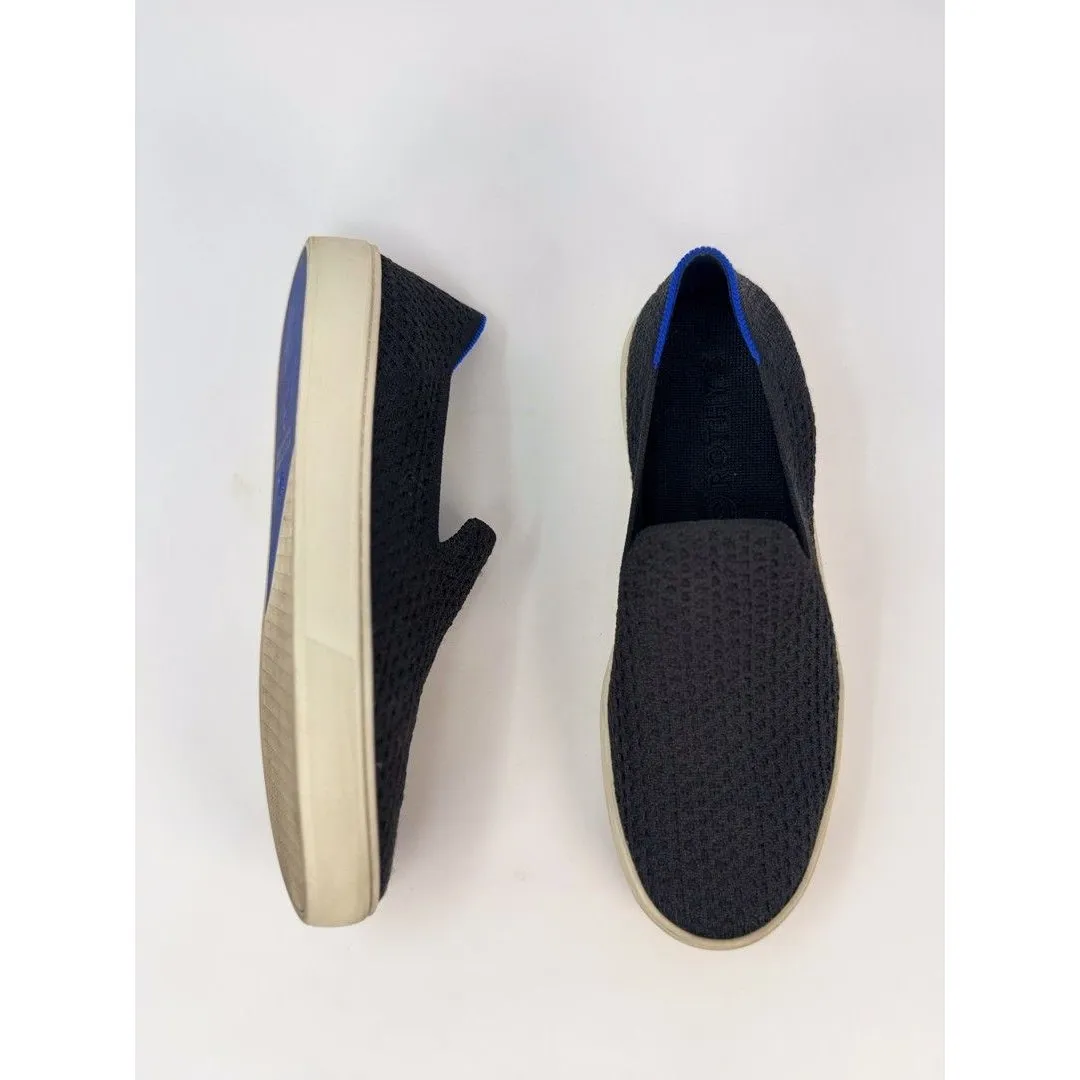 Rothys Womens Shoes Black The Original Slip On Sneakers Comfort Loafer US 9.5 Blue - Image 5
