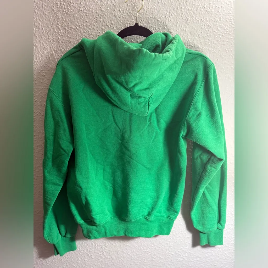 Champion Unisex Green Hoodie with Yellow Sam Houston State Logo Size S - Image 7