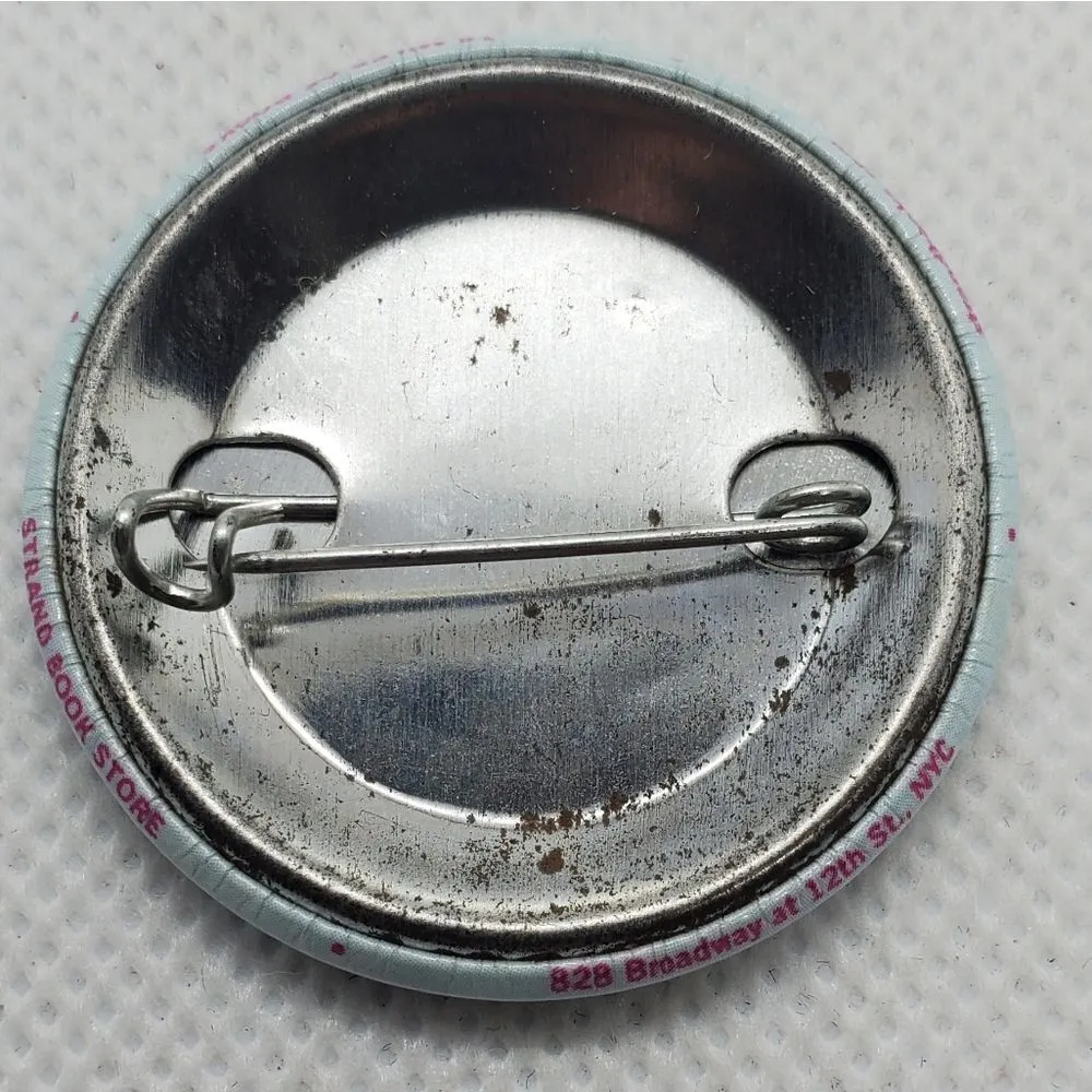 Strand Book Store Pink & Blue Donut Pin Pink - Image 3