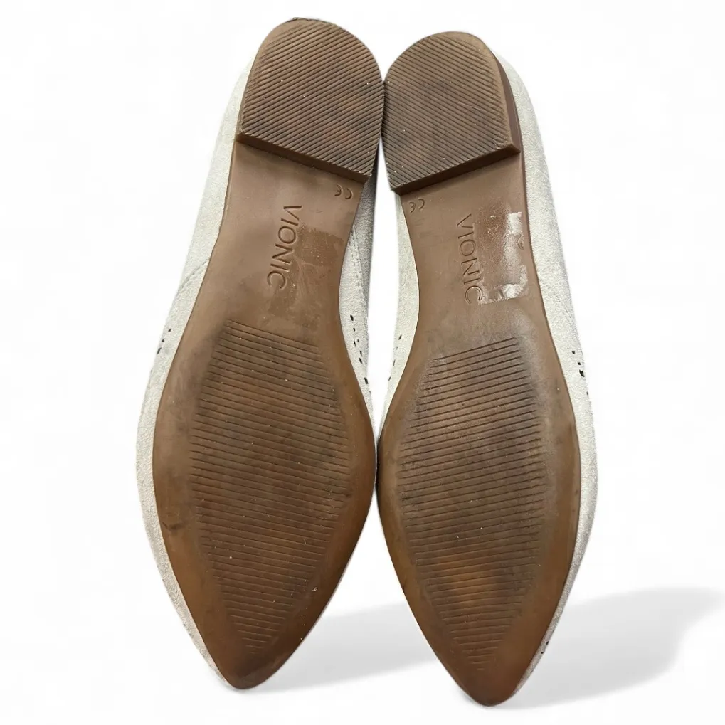 Vionic Carmela flats Perforated Gray comfort shoes minimalist scandi girl - Image 7