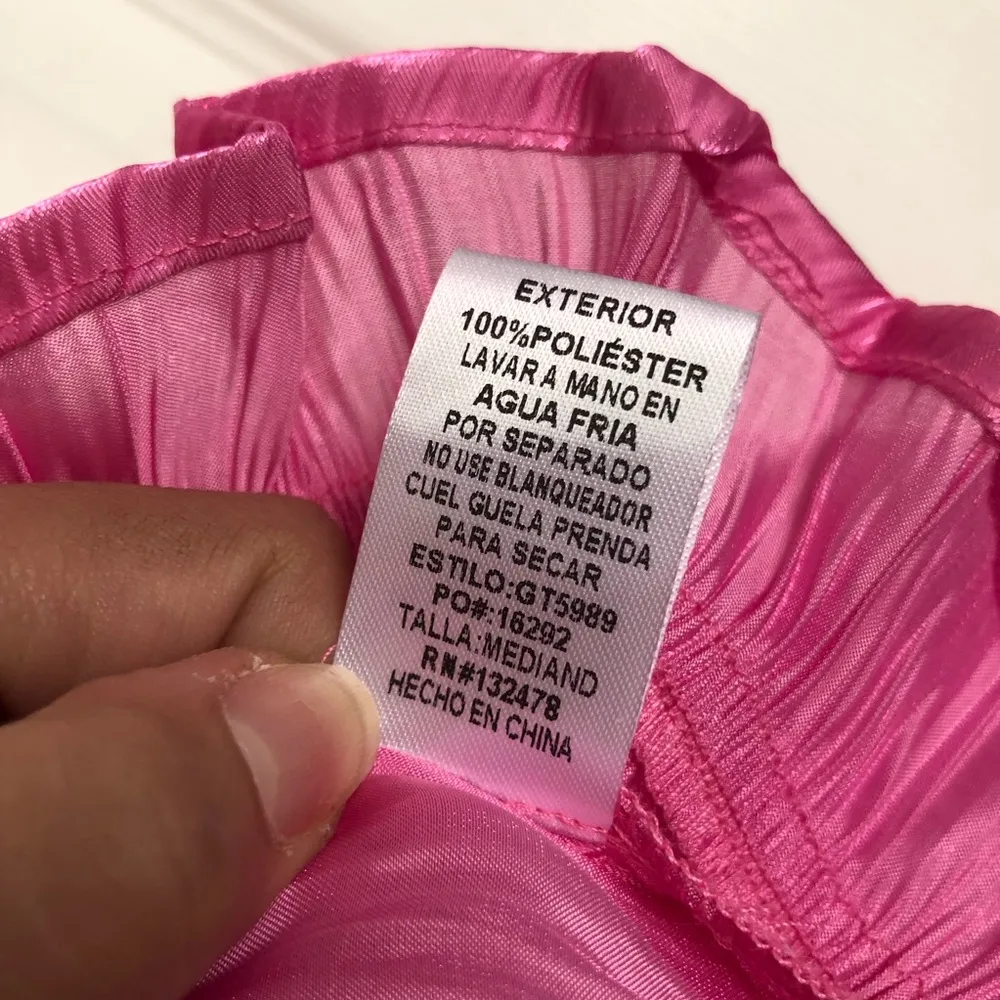 NWT Metallic Pink Milkmaid Shirt Size M - Image 7