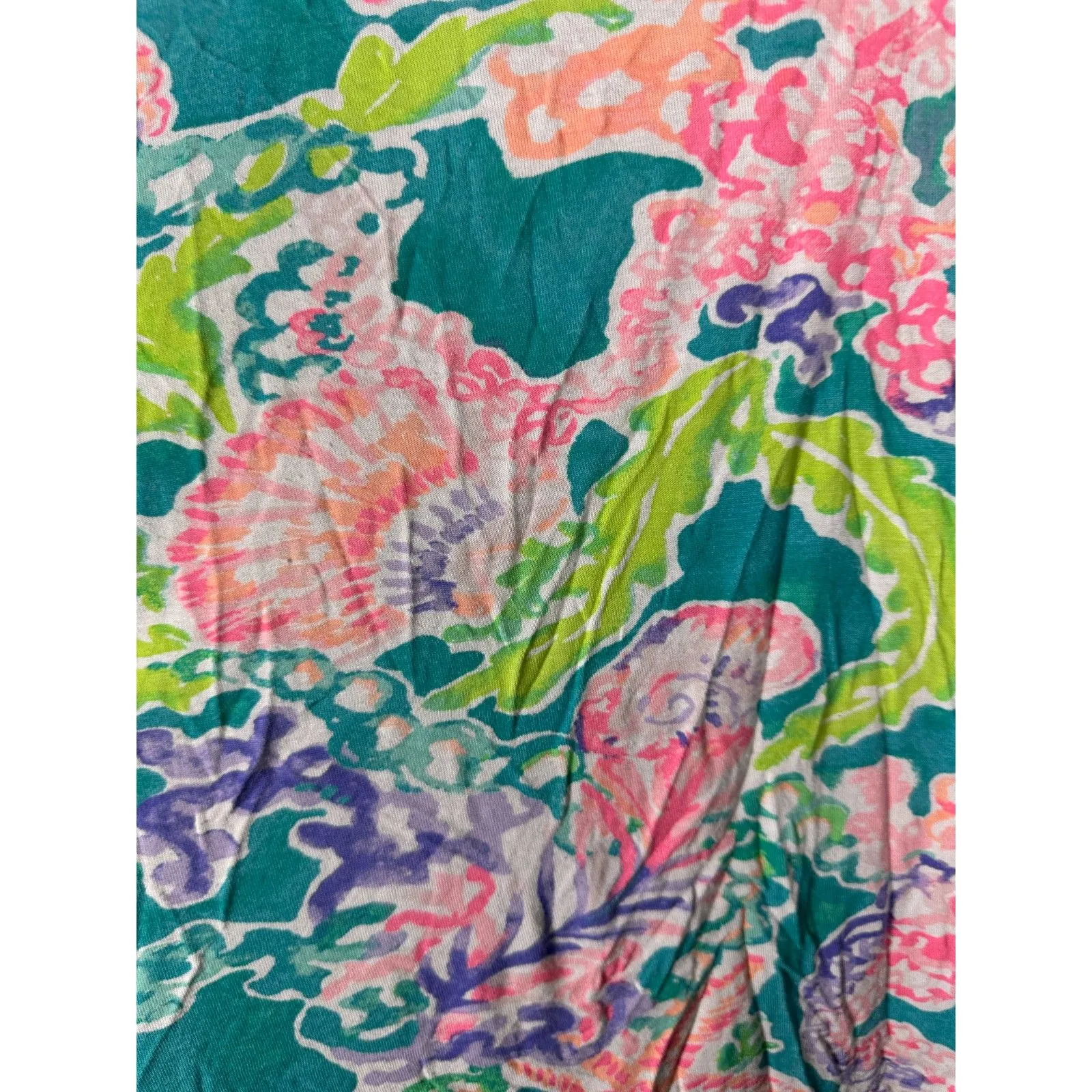 Lilly Pulitzer Knit PJ Tank Pajama Flowy Starfish Shell Top Large - NO BOTTOMS - Image 5