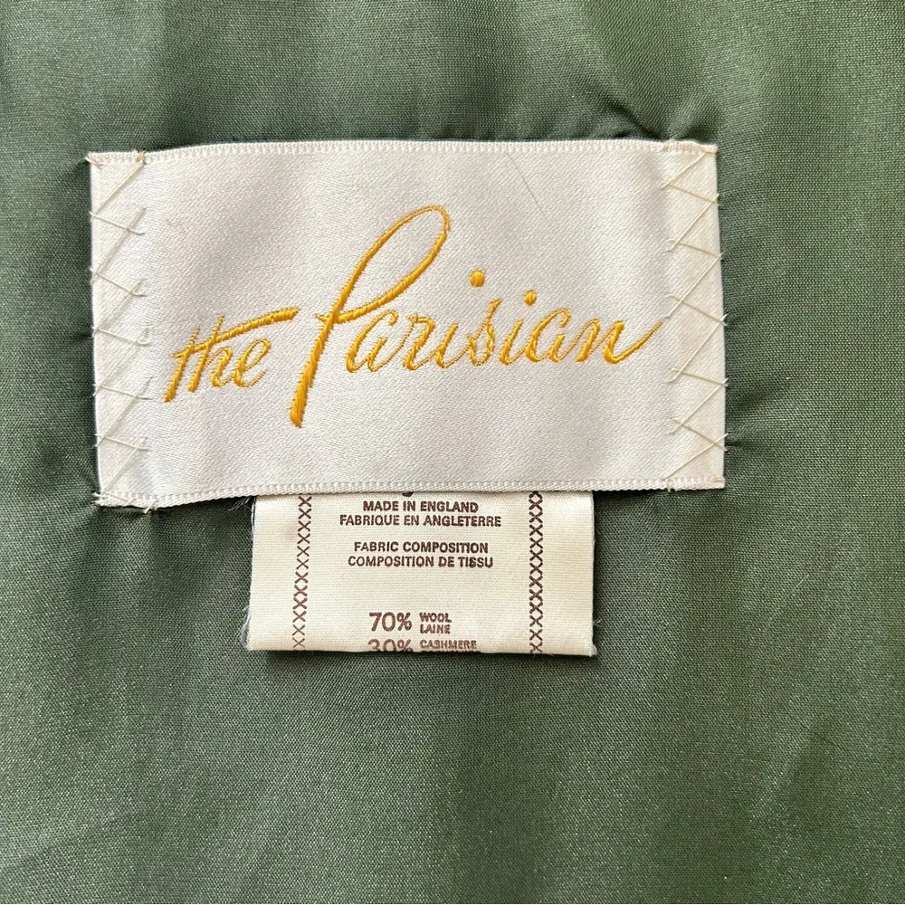 COJANA London wool / cashmere blend cape, made in England, one size Green - Image 13